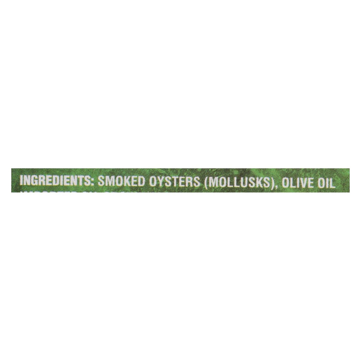 Crown Prince Smoked Oysters in Olive Oil, 3 Oz, Case of 18