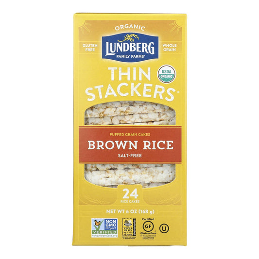 Lundberg Rice Cakes, Brown, Sugar-Free, 6-Pack
