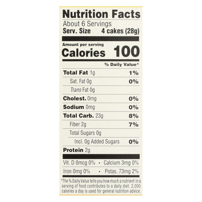 Lundberg Rice Cakes, Brown, Sugar-Free, 6-Pack