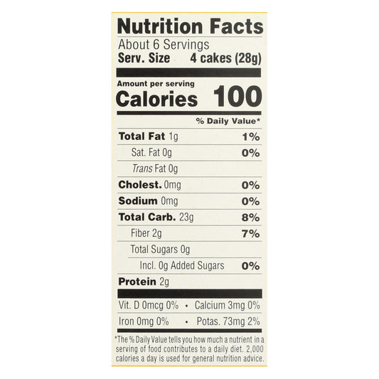 Lundberg Rice Cakes, Brown, Sugar-Free, 6-Pack