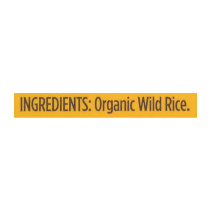 Lundberg Family Farms Organic Wild Rice - Case Of 6 - 8 Oz.