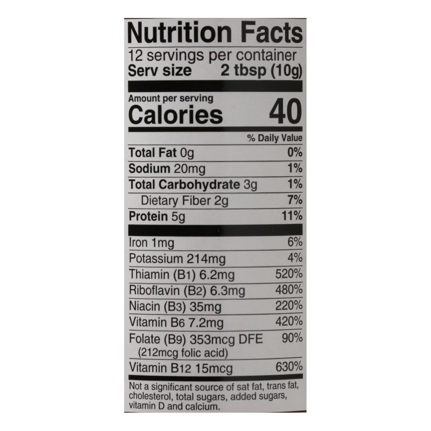 Bragg Nutritional Yeast Seasoning, 4.5 Oz, Case of 12