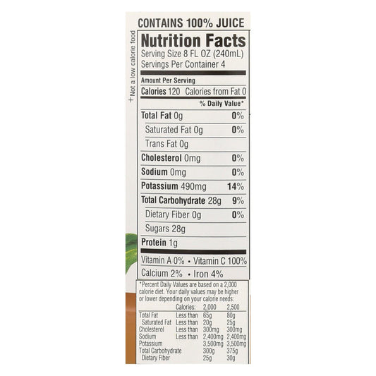 R.W. Knudsen Organic Grapefruit Juice, 32 fl oz, 6-Pack