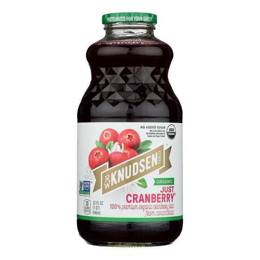 R.W. Knudsen Organic Just Cranberry Juice, 6-Pack, 32 fl oz