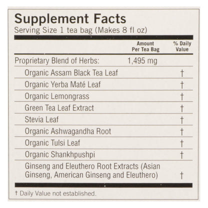 Yogi Sweet Tangerine Energy Herbal Tea, 16 Bags, Case of 6