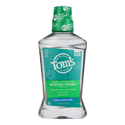 Tom's Of Maine Cool Mountain Mint Mouthwash - 16 Oz