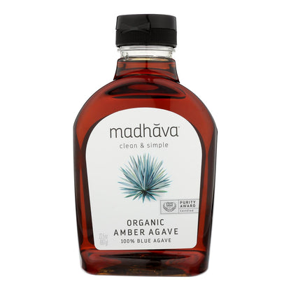 Madhava Organic Amber Agave Nectar, 6-Pack, 23.5 Oz.