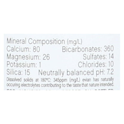 Evian Spring Water, 500ml Bottles, Case of 24