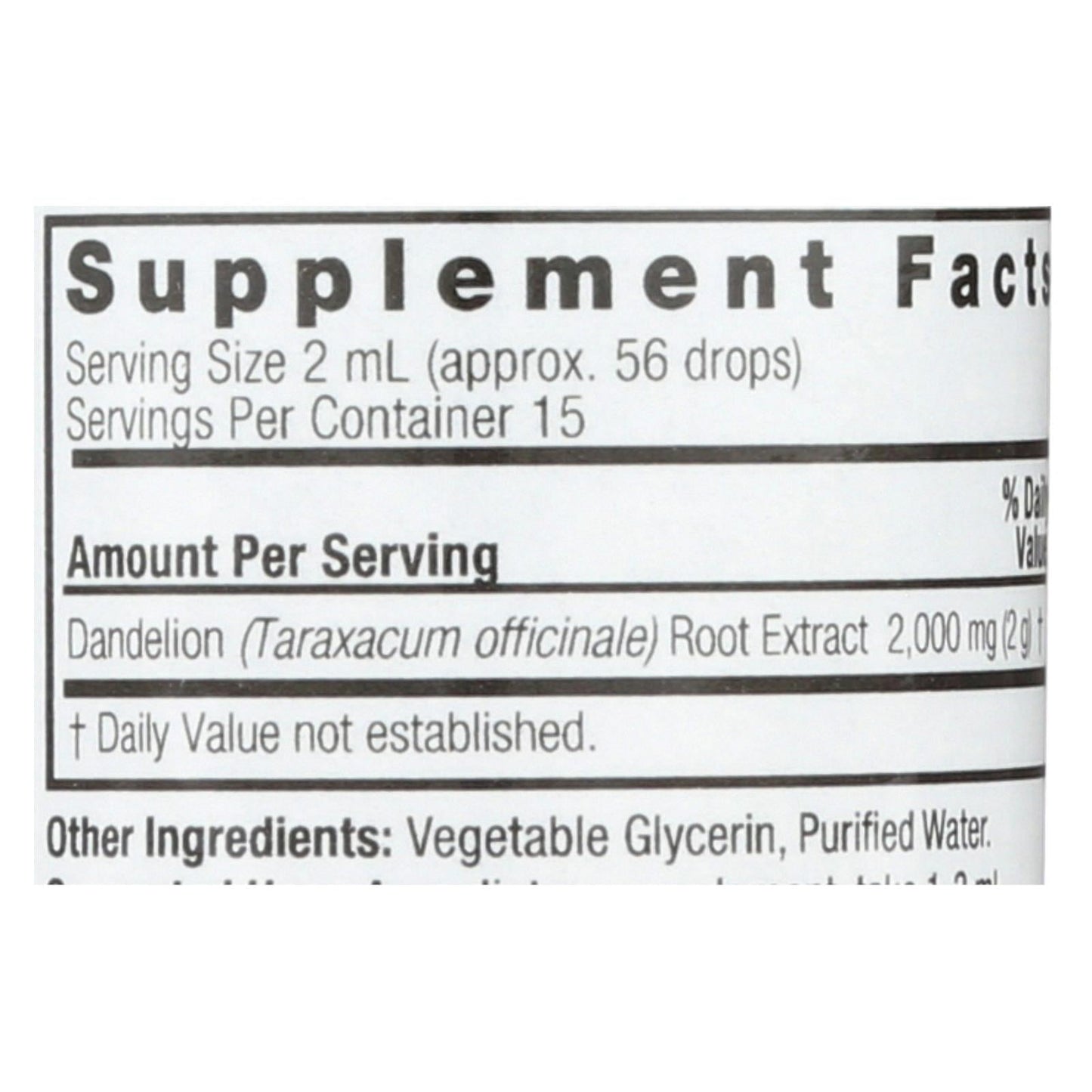 Nature's Answer - Af Dandelion Root - 1 fl oz