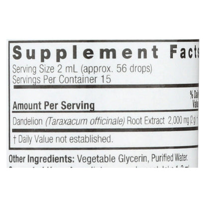 Nature's Answer - Af Dandelion Root - 1 fl oz