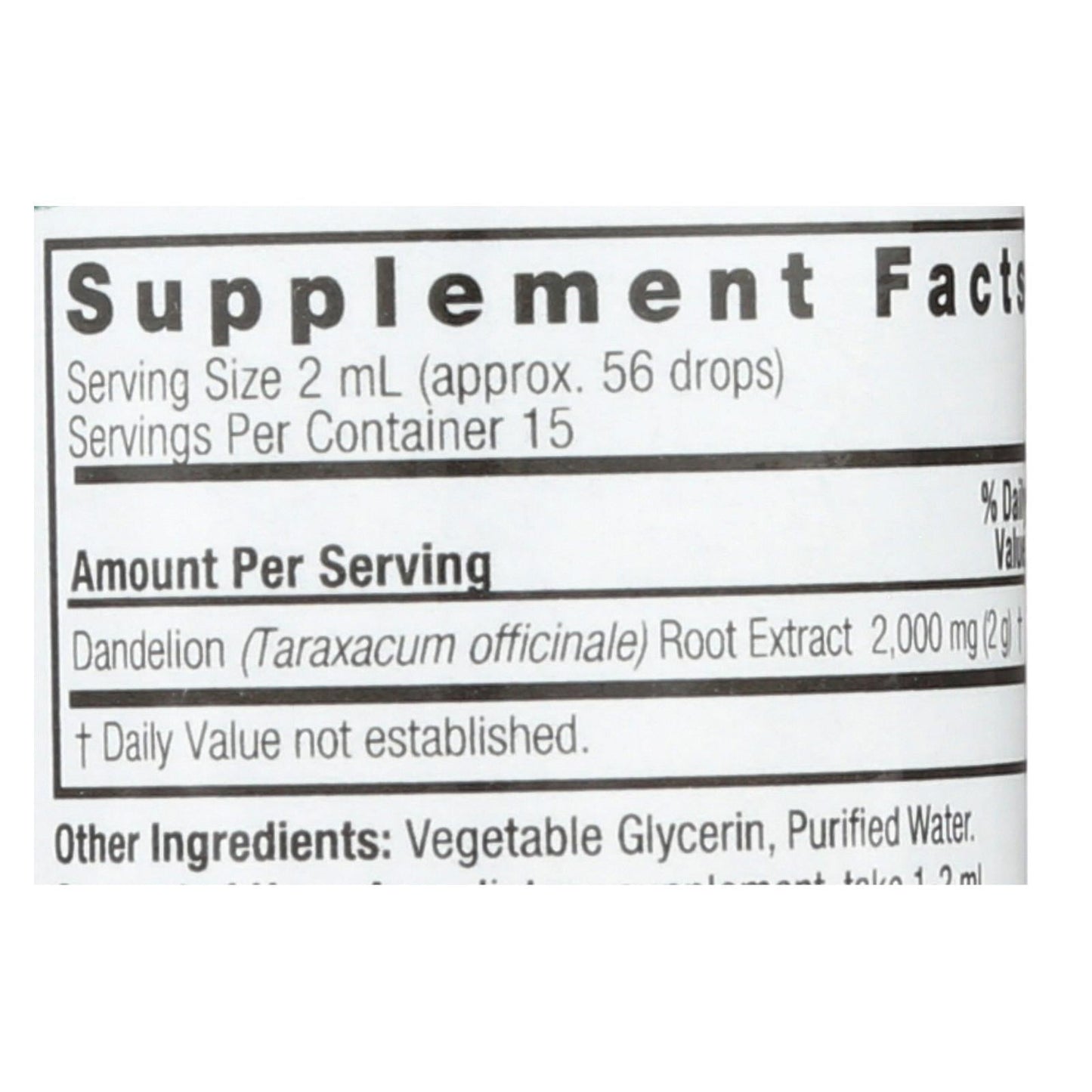 Nature's Answer - Af Dandelion Root - 1 fl oz