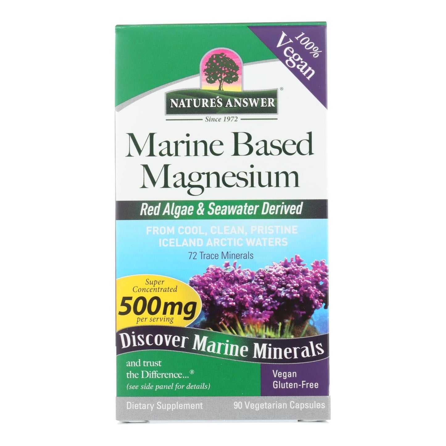 Nature's Answer Plant-Based Magnesium Supplement - 90 Caps