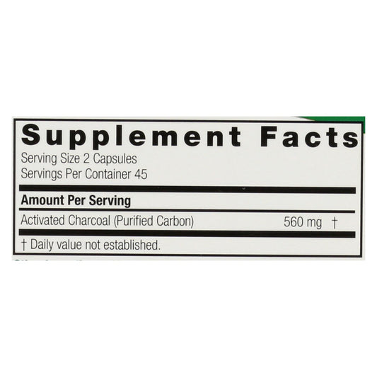 Nature's Answer Activated Charcoal - 90 Softgels