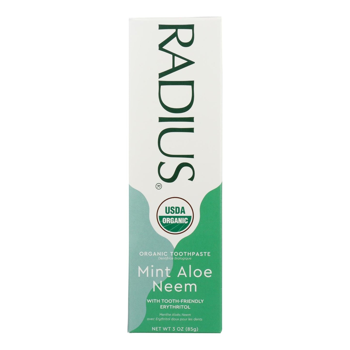 Radius Whitening Mint Aloe Neem Toothpaste  - 1 Each - 3 Oz