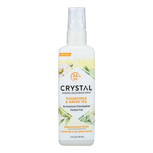 Crystal Essence Chamomile & Green Tea Deodorant Spray 4oz