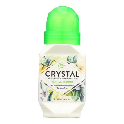 Crystal Essence Roll-on Deodorant, Vanilla Jasmine 2.25 Oz