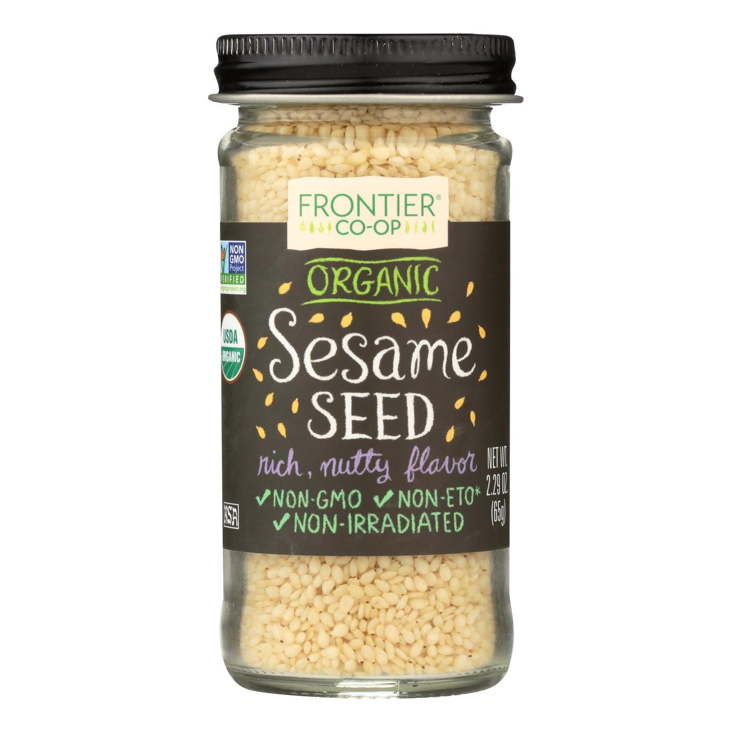 Organic Hulled Sesame Seeds - 2.32 Oz