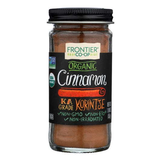 Frontier Organic Ground Cinnamon - 3% Oil, A Grade, 1.90 Oz