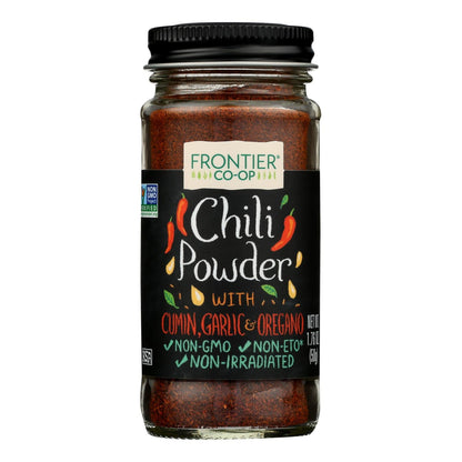 Frontier Natural Chili Powder No Salt - 1.76 Oz