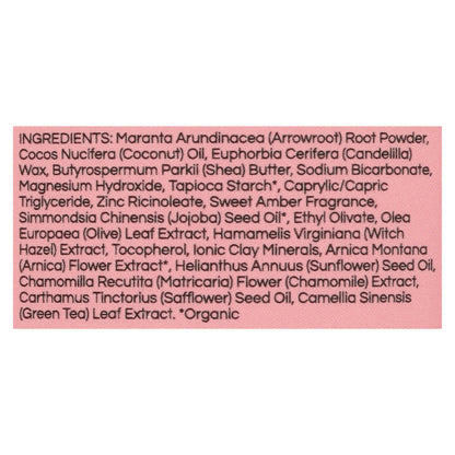 Zion Health Sweet Amber Deodorant - 2.8 OZ