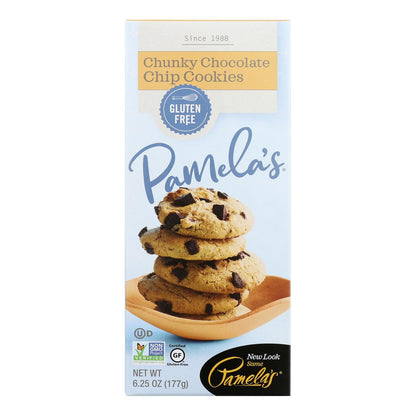 Pamela's Gluten-Free Chunky Chocolate Chip Cookies, 6-Pack