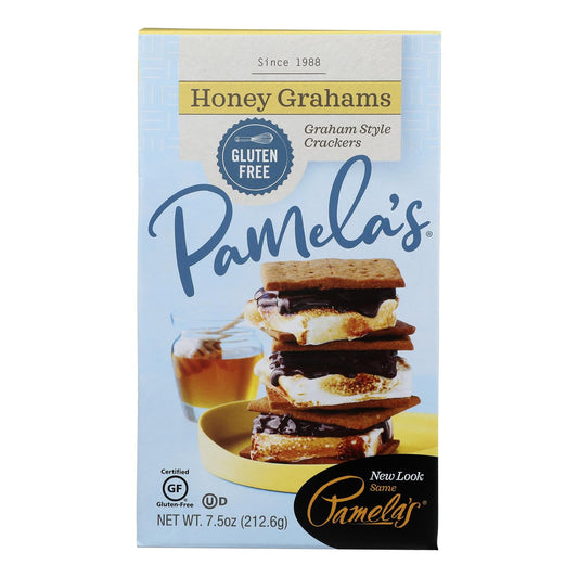Pamela's Honey Graham Crackers, Case of 6, 7.5 Oz