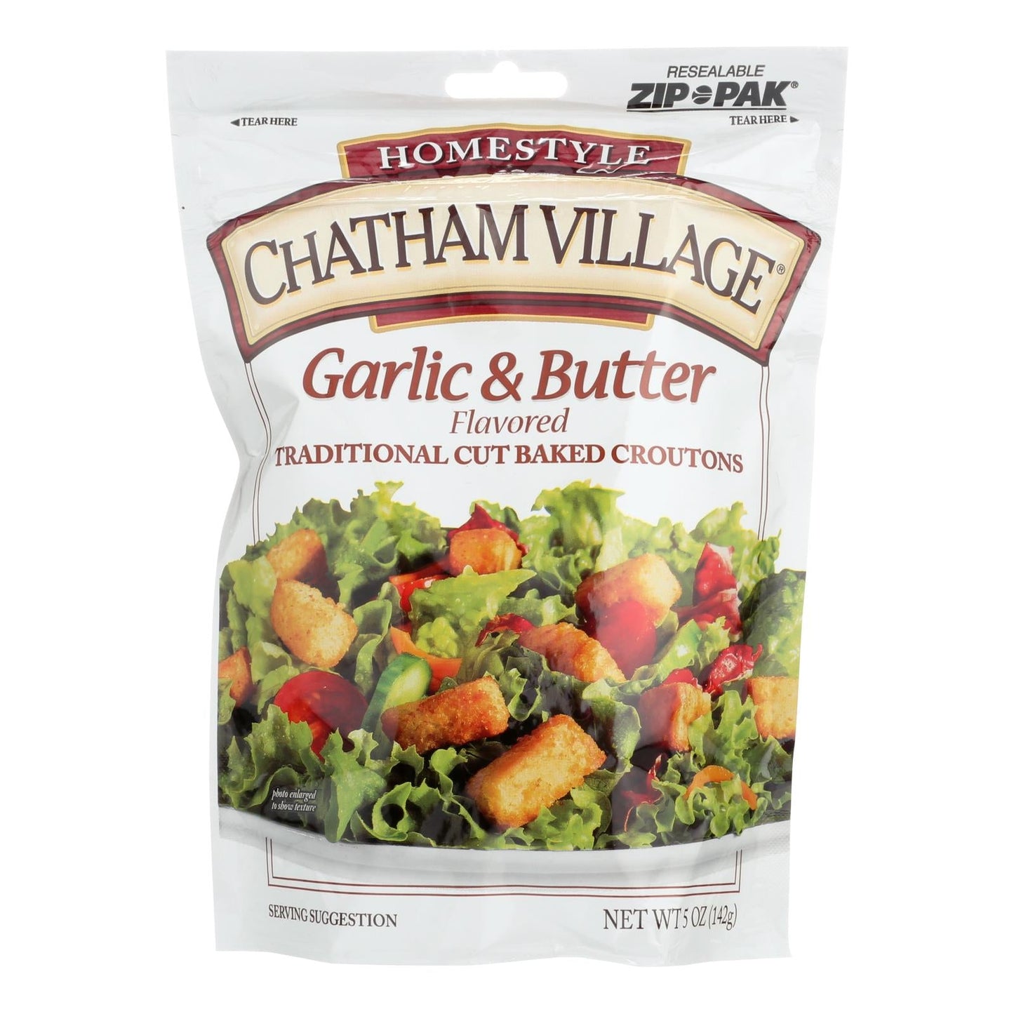 Chatham Village Garlic & Butter Croutons, 5 oz, Case of 12