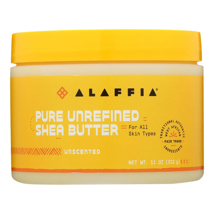 Alaffia Unscented Shea Butter Lotion, 11 Oz