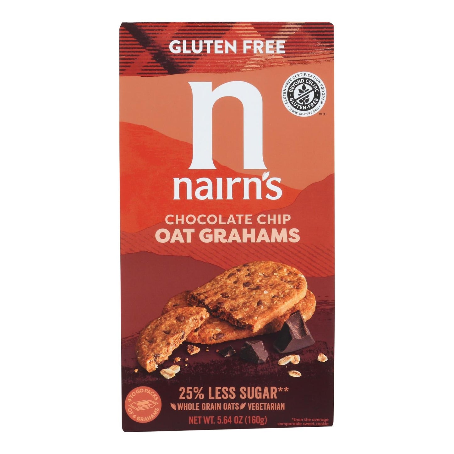 Nairn's Gluten-Free Choc Chip Oat Cookies 6-Pack