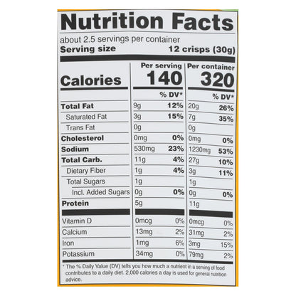 Hippie Snacks Cauliflower Crisps Original - 8 Pack