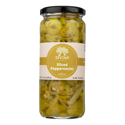 Divina - Pepperoncini Sliced - Case of 6 - 15.5 Ounces