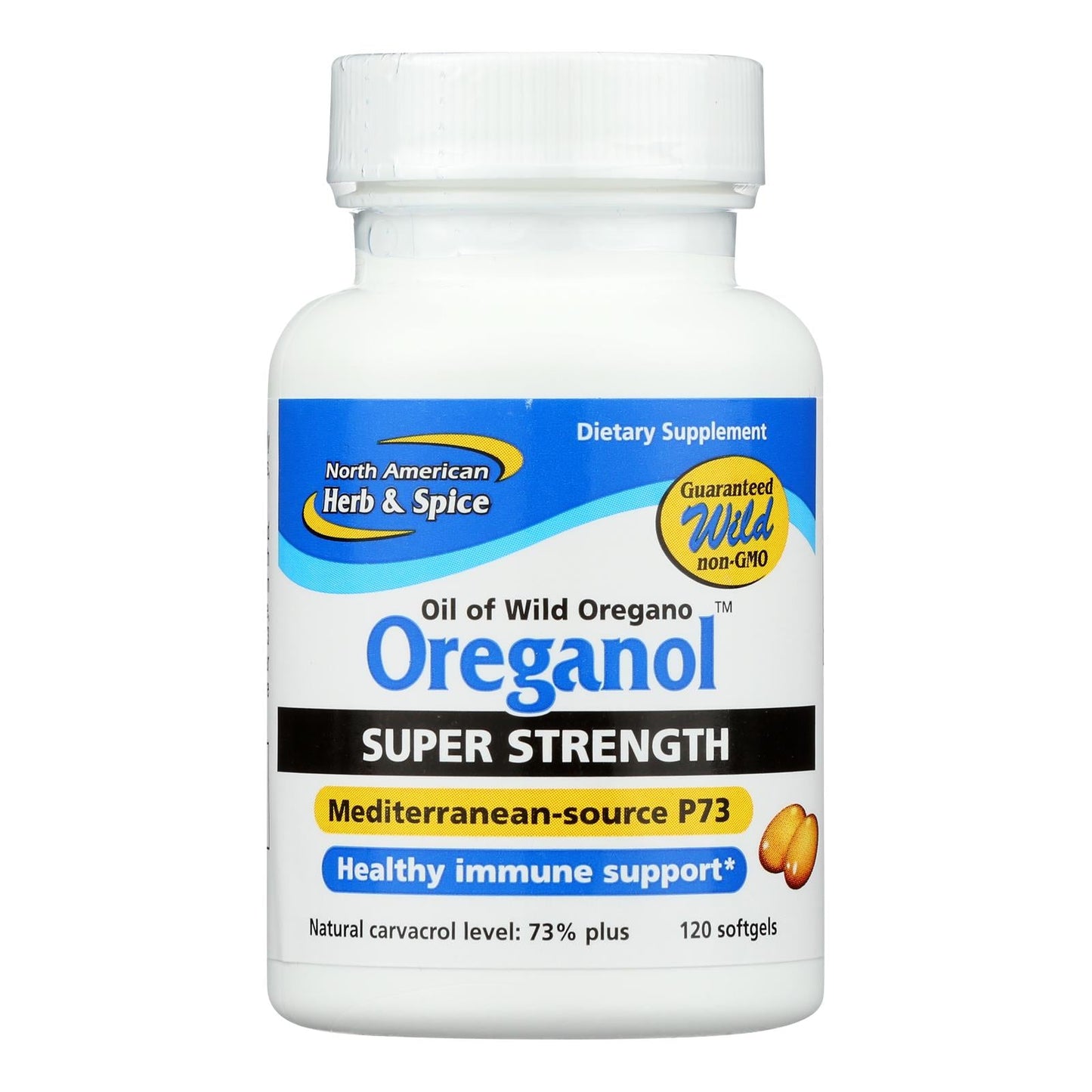 NA Herb & Spice Super Strength Oreganol P73, 120 Softgels