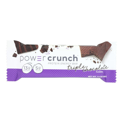 Power Crunch Bar - Triple Chocolate - Case of 12 - 1.4 oz