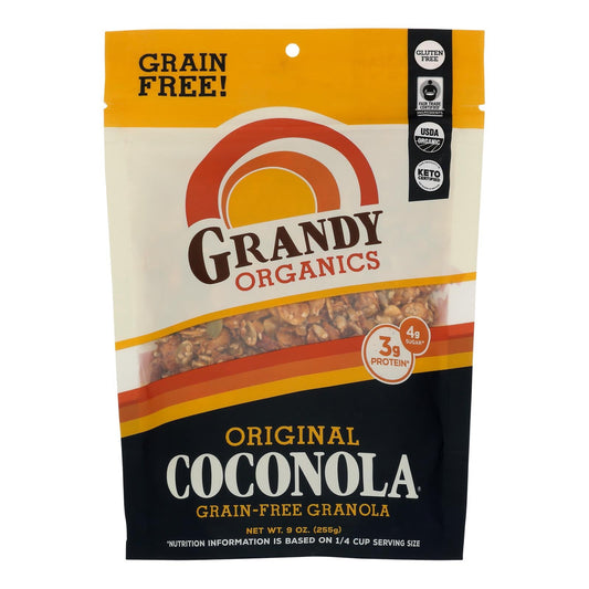 Grandy Oats Organic Coconola Granola - 6 Pack, 9 oz Each