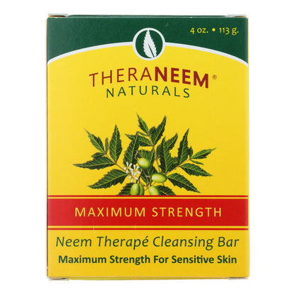 Theraneem Max Strength Neem Cleansing Bar, 3-Pack, 4 OZ