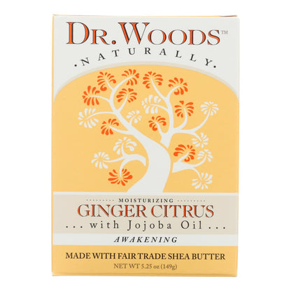 Dr. Woods Castile Bar Soap Ginger Citrus - 5.25 Oz