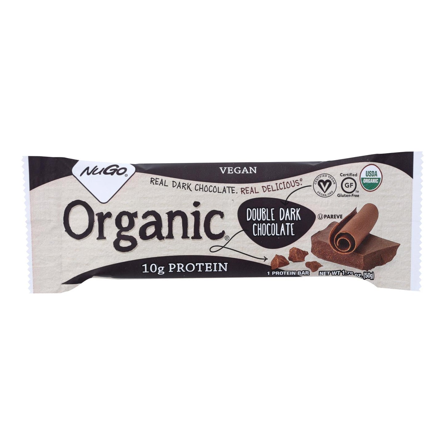 NuGo Organic Dark Chocolate Bars - 1.76 oz, 12-Pack