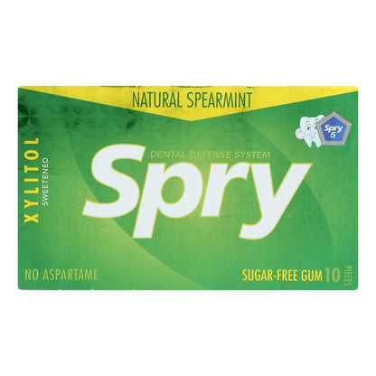 Spry Xylitol Gems - Spearmint - Case Of 20 - 10 Count