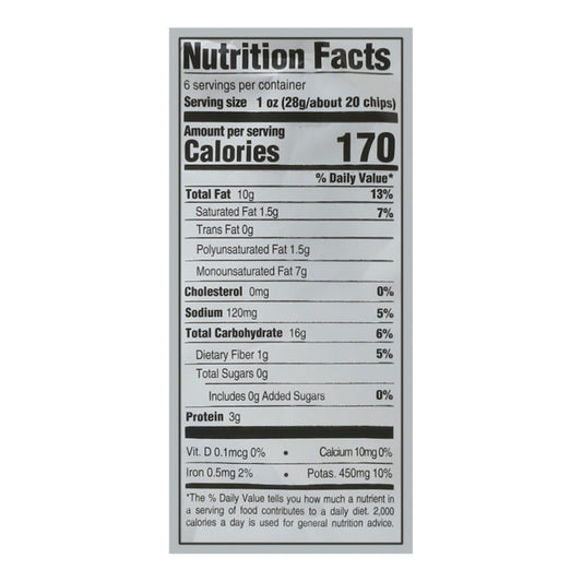 Boulder Canyon - Chip Sea Salt & Avo Oil - Case Of 12-6 Oz