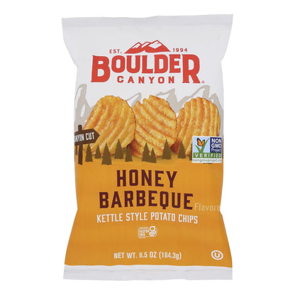 Boulder Canyon Honey BBQ Chips, 12-Pack, 6.5 Oz