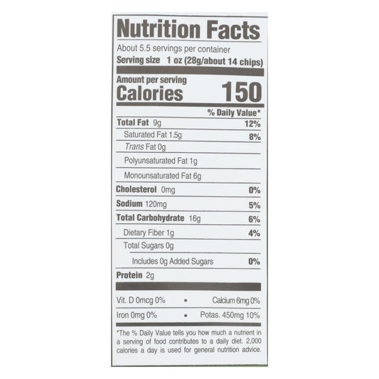 Boulder Canyon Avocado Oil Sea Salt Chips, 12-pack, 5.25 oz