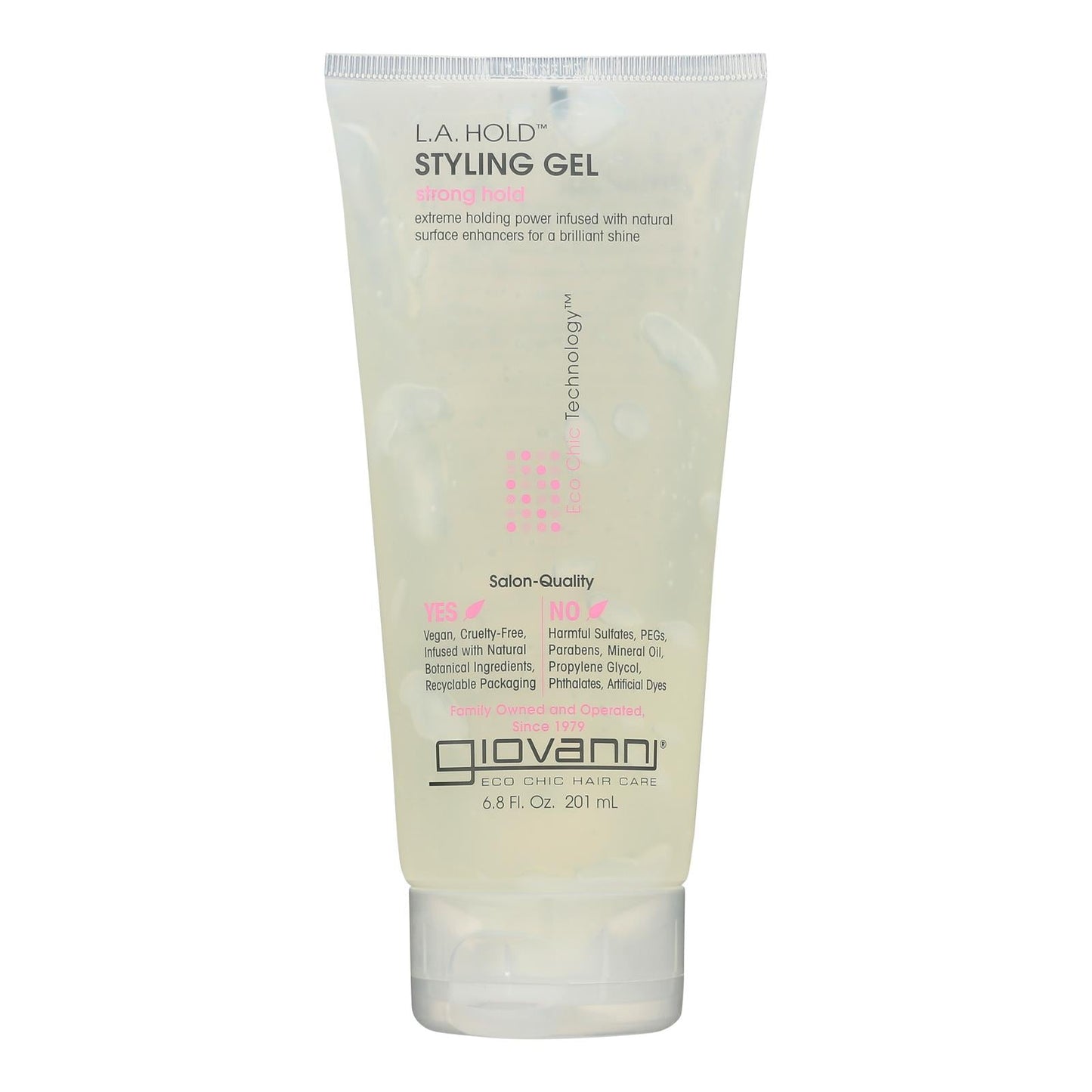 Giovanni L.a. Natural Styling Gel Strong Hold - 6.8 Fl Oz