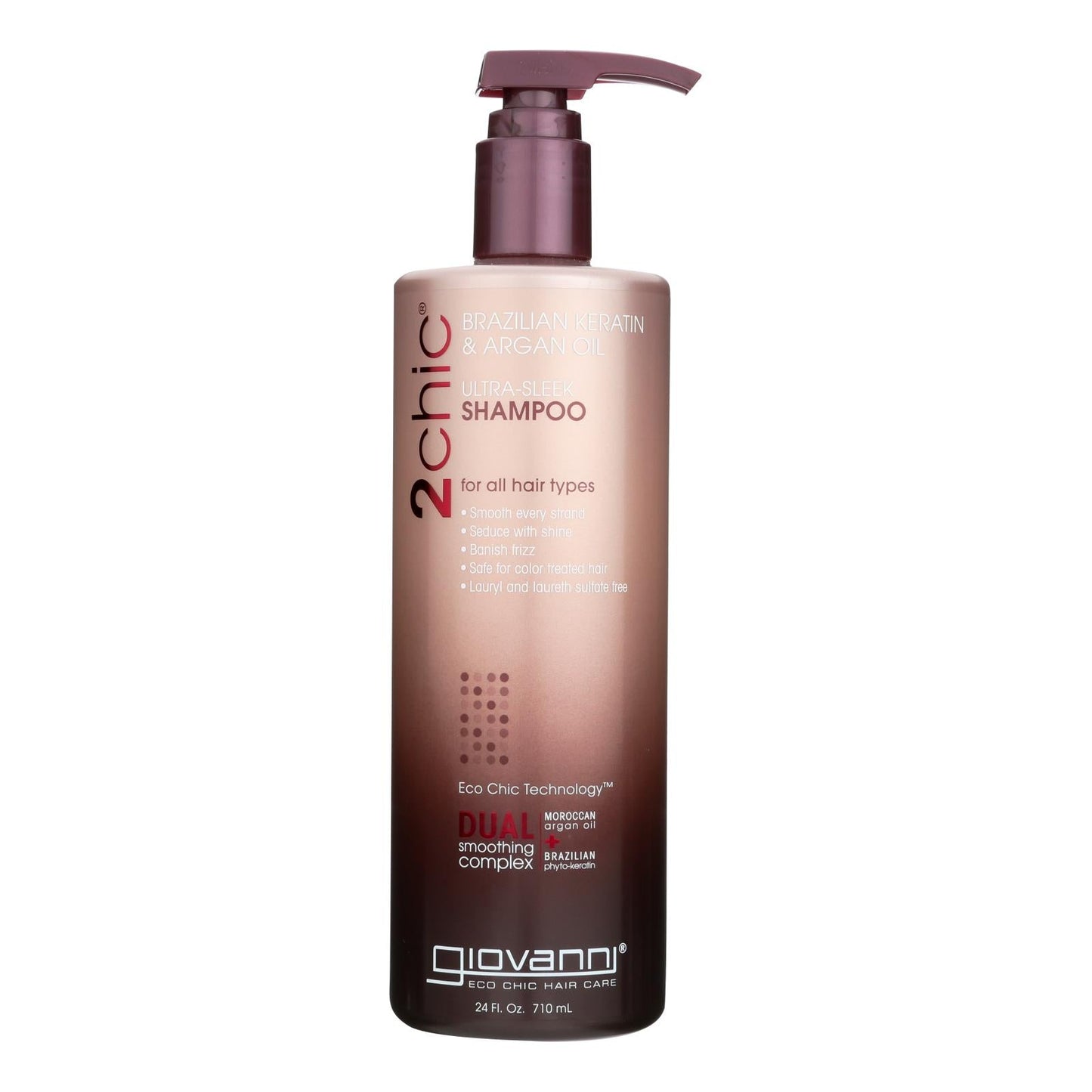 Giovanni 2chic Keratin & Argan Shampoo, 24 Fl Oz