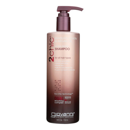 Giovanni 2chic Keratin & Argan Shampoo, 24 Fl Oz