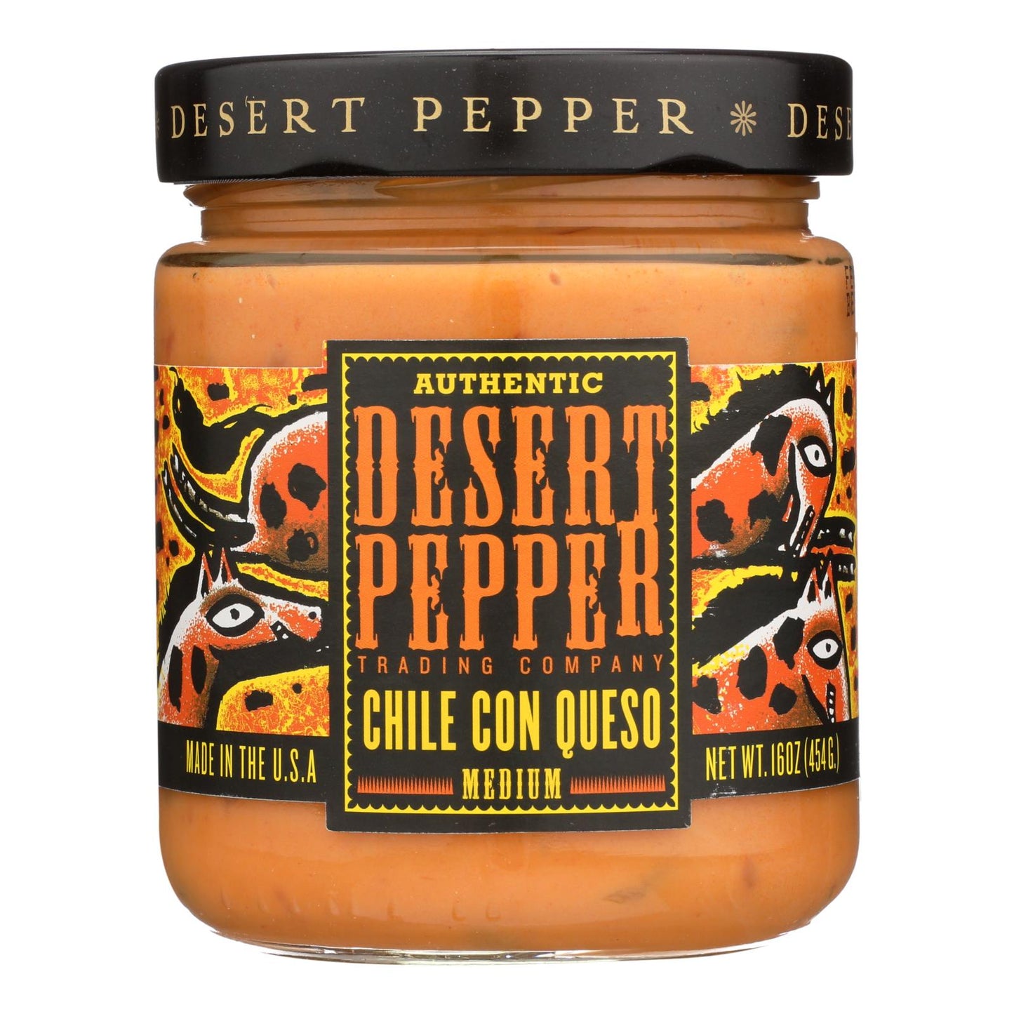 Desert Pepper Medium Chile Con Queso Dip, 6-Pack, 16 Oz