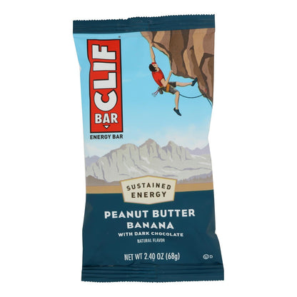 Clif Bar Peanut Butter Banana Dark Chocolate - 12 Pack