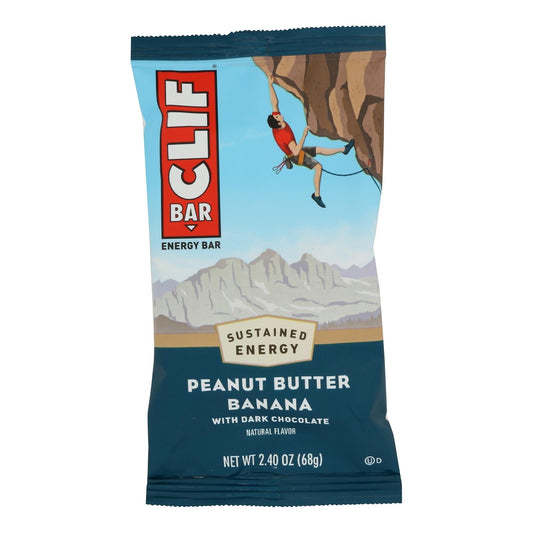 Clif Bar Peanut Butter Banana Dark Chocolate - 12 Pack