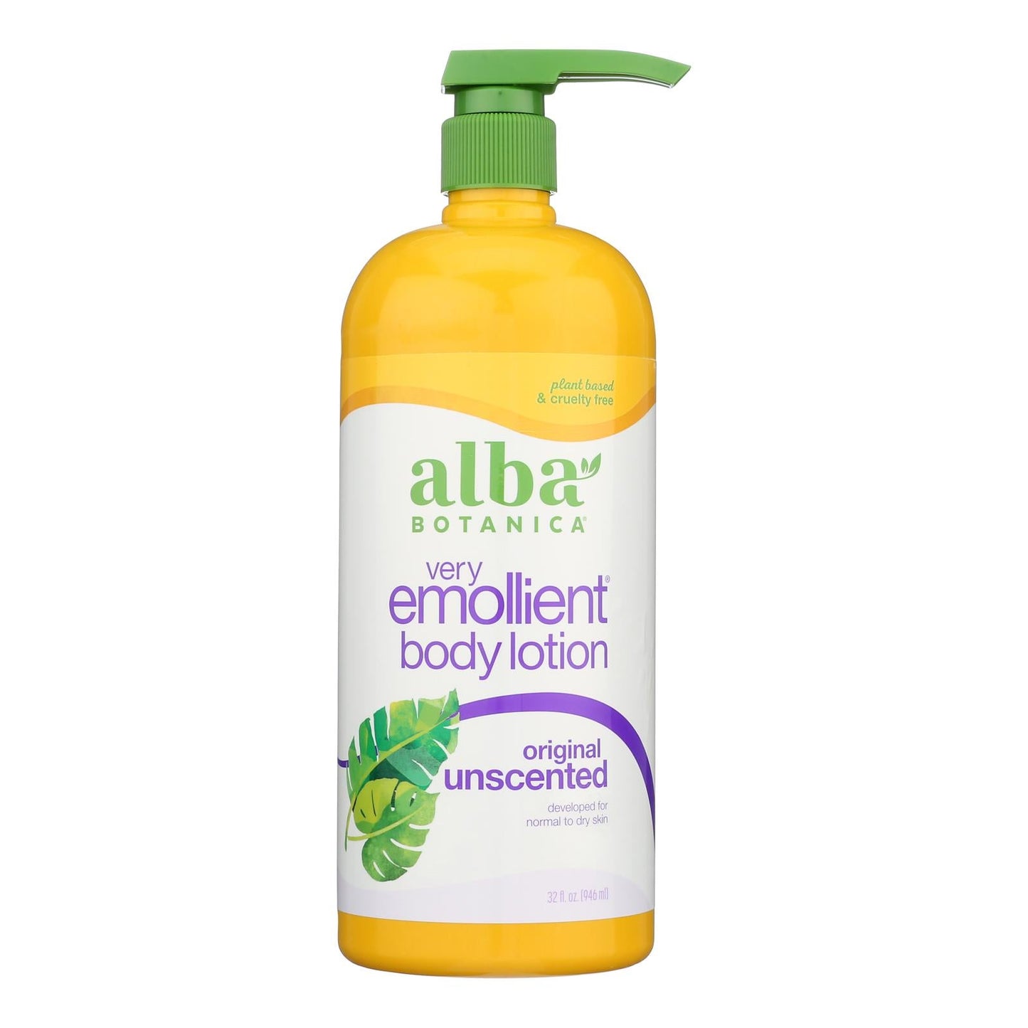 Alba Botanica Unscented Body Lotion, 32 Fl Oz