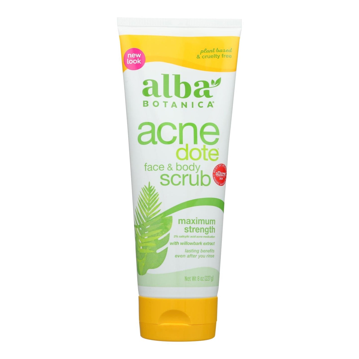 Alba Botanica Acnedote Face & Body Scrub - 8 Fl Oz