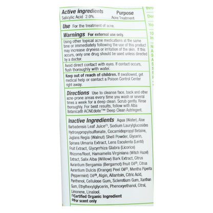 Alba Botanica Acnedote Face & Body Scrub - 8 Fl Oz